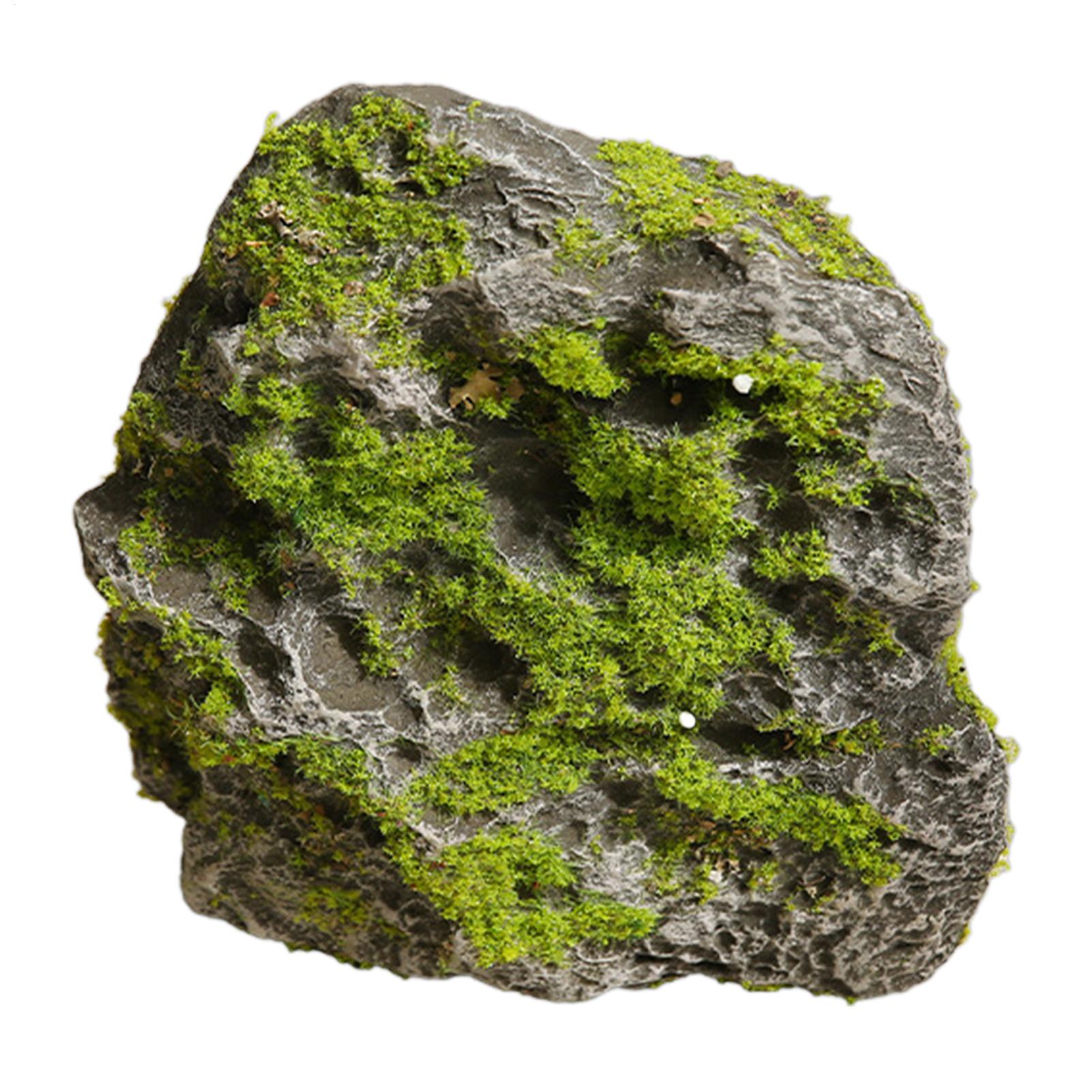 Aquarium Moss - Sztuczne kamienie z realistycznym mechem, dekoracja