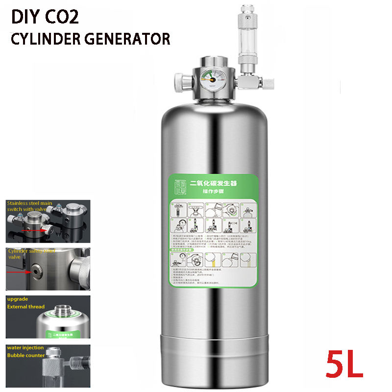 Aquarium Liquid Carbon - 5L akwariowy generator CO2 System generatora