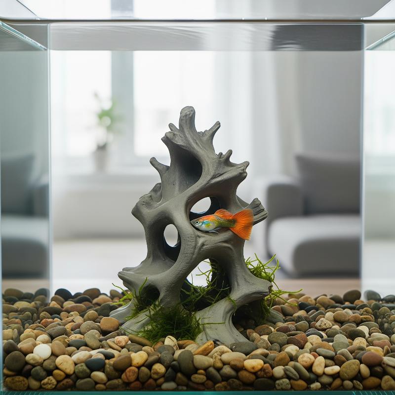 Aquarium Driftwood - Ukryta, wielodziurkowana, naturalna jaskinia z drewna,