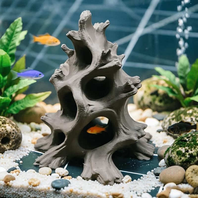 Ukryta wielootworowa jaskinia  – Aquarium Driftwood recenzja i cena