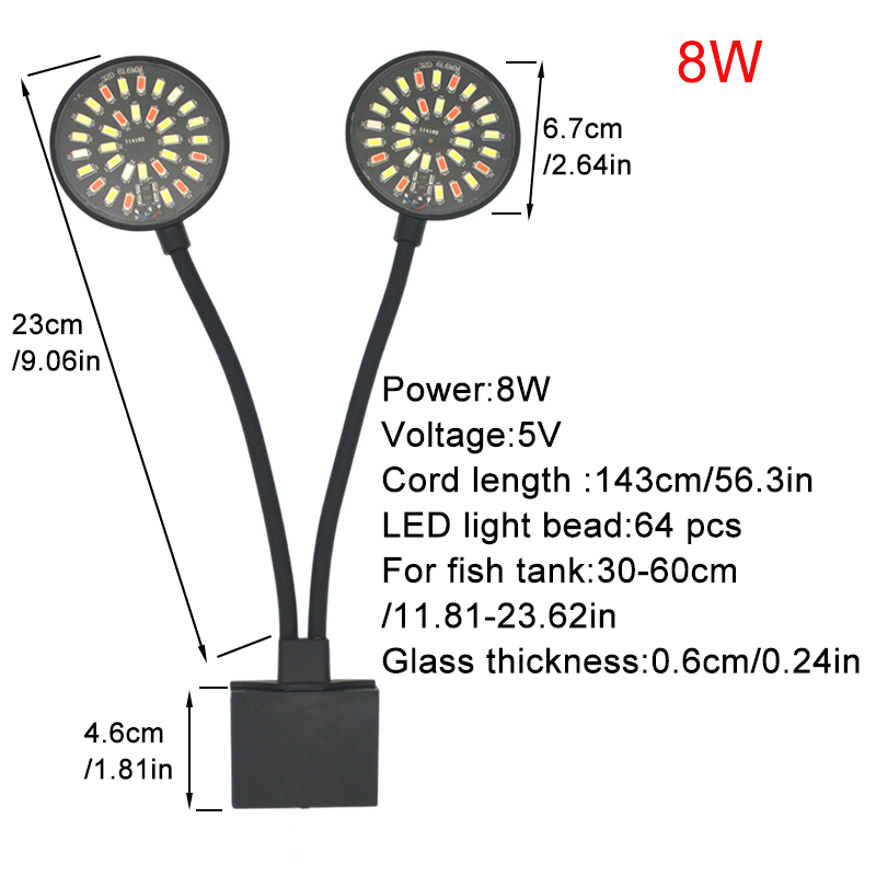 Lampa LED do akwarium USB, kli – Aquarium Plant Light recenzja i cena
