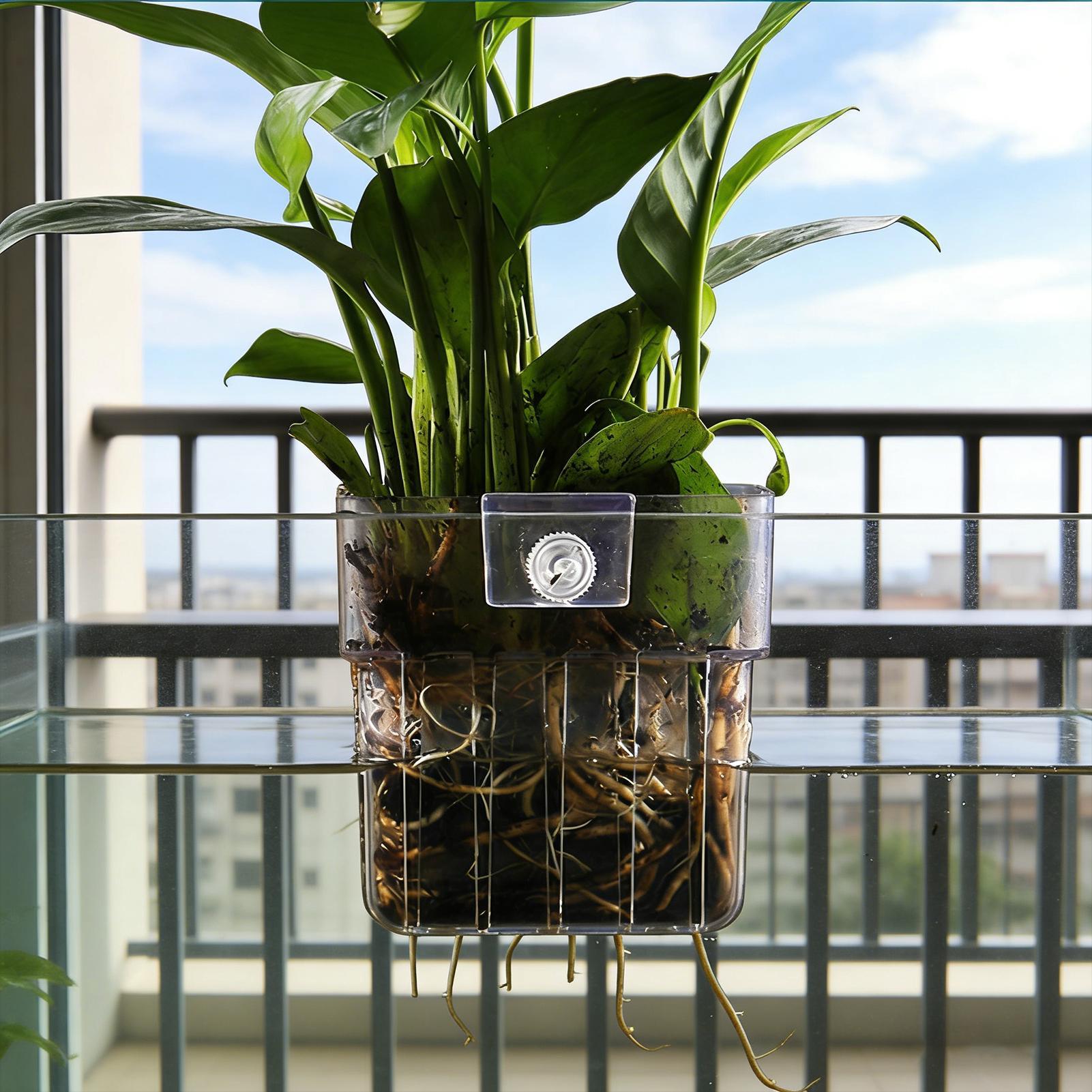 Przezroczysty wiszący pojemnik – Aquarium Plant Holder recenzja i cena