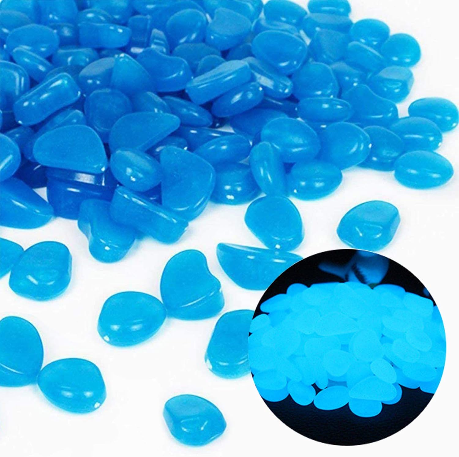Fish Tank Rocks Glow Blue Pebb – Plant Aquarium Pot recenzja i cena